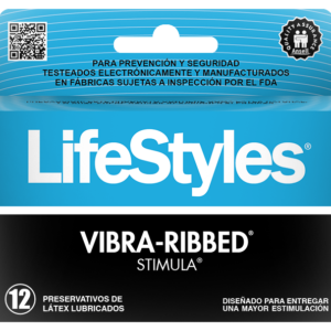 Lifestyles Preservativos Vibra Ribbed Stimula x 12 unidades