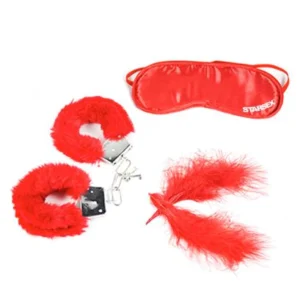 Kit Suave Sumisión Esposa-Cegadera-Plumas