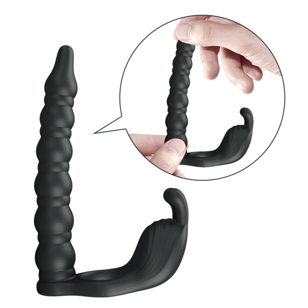 Anillo Vibrador Doble Penetración con Estimulación de Clítoris - Imagen 9